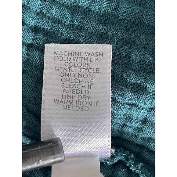 J. Jill Teal Button-Front Midi Dress - Picture 8 of 11